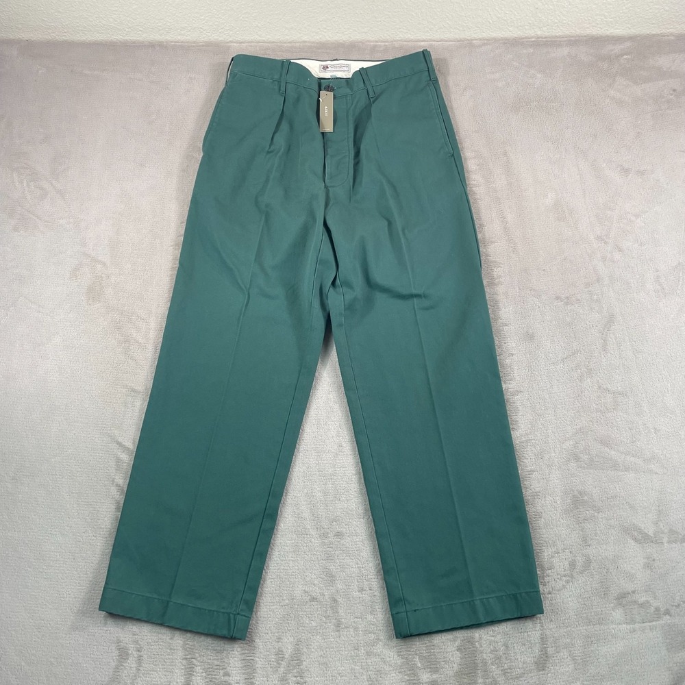 Wallace & Barnes Pleated Creased Work Pants in Heavyweight Twill men 31x30 NWT